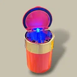 Red LED Cigarette Ashtray ASH-CT18RE – LED On