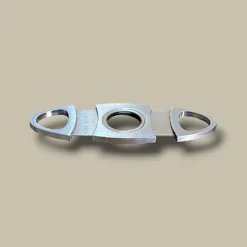 Stainless Double Blade Cigar Cutter – Open View