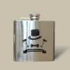 Groomsman Stainless Steel Flask FL-590 – Front View