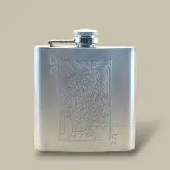 King of Spades Stainless Steel Flask FL-560 – Front View