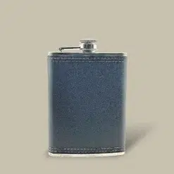 Leather Wrapped Flask FL-600 – Front View