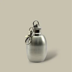 Mini Oval Stainless Flask FL-660 – With Keychain