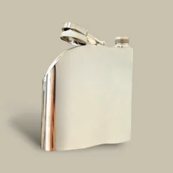 Polished Stainless Steel Flask FL-550 – Open Cap View