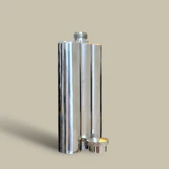 Vertical Grooved Stainless Flask FL-670 – Open