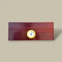 Glass Top Cherry Cigar Humidor HM-118M-CH – Front View