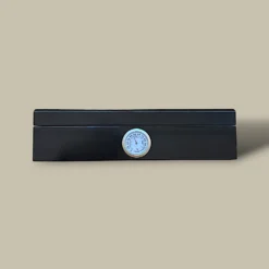 Glass Top Cigar Humidor HM-105A-BK – Front View