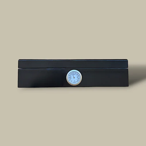 Glass Top Cigar Humidor HM-105A-BK – Front View