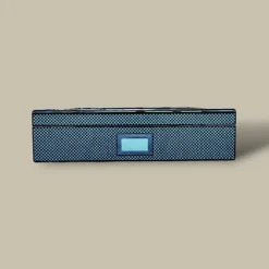 Glass Top Carbon Fiber Cigar Humidor HM-106A-CF – Front View