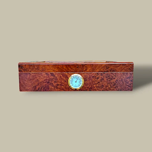 Glass Top Ship Humidor HM-110G-BU – Front View