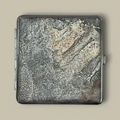 Gray Granite Texture Cigarette Case CC-40 Front View