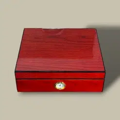 Mahogany Lacquer Cigar Humidor HM-109B-MH – Top Closed
