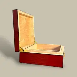 Mahogany Lacquer Cigar Humidor HM-109B-MH – Side Angle
