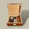 Medium Cigar Humidor with Accessories HM-115M-BR – Open Interior