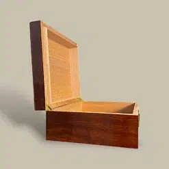 Medium Cigar Humidor with Accessories HM-115M-BR – Side Angle