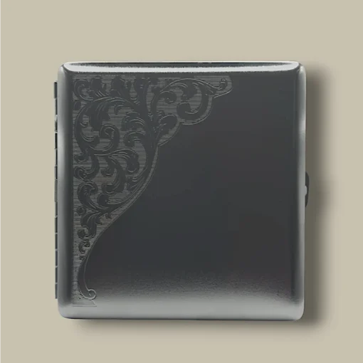 Metal Cigarette Case Black