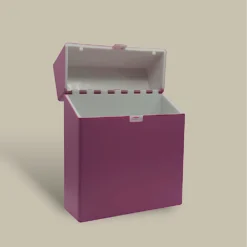 Plastic Cigarette Case Berry Pink Open
