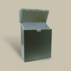 Plastic Cigarette Case Green Open