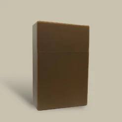 Plastic Cigarette Case Light Brown
