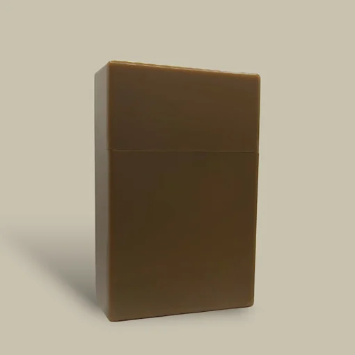 Plastic Cigarette Case Light Brown