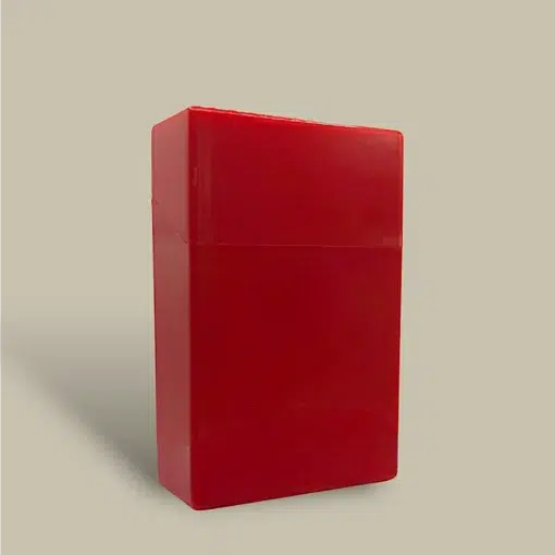 Plastic Cigarette Case Red