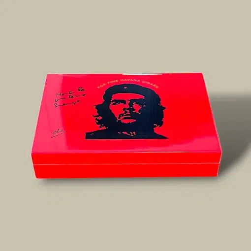 Red Che Guevara Cigar Humidor HM-115W-RD – Front View