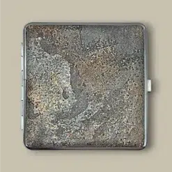 Rough Stone Texture Cigarette Case CC-38 Front View