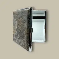 Rough Stone Texture Cigarette Case CC-38 Open