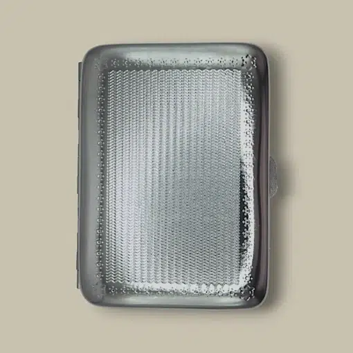 Silver Pattern Cigarette Case CC-60 Back