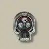Skull Glass Cigarette Ashtray with Casino Design – Top View