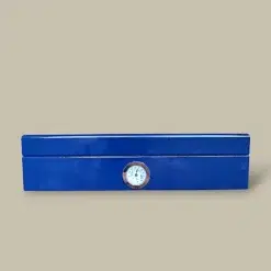 Small Cigar Humidor Blue HM-107S-BL – Front View