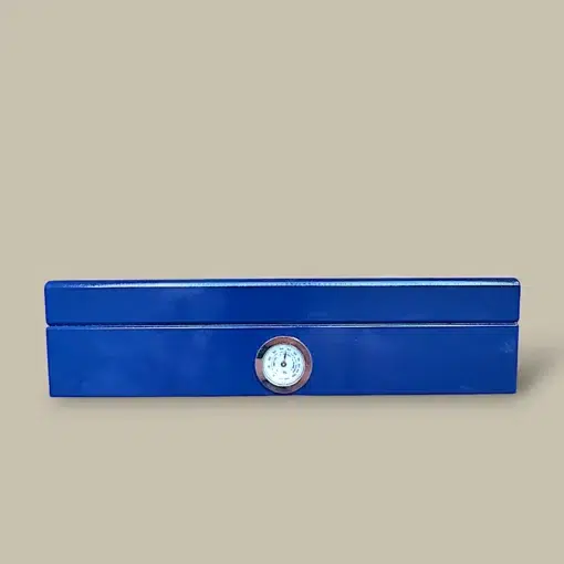 Small Cigar Humidor Blue HM-107S-BL – Front View