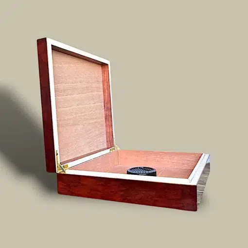 Small Cigar Humidor Brown HM-106S-BR – Side Angle