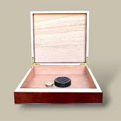 Small Cigar Humidor Brown HM-106S-BR – Open Interior