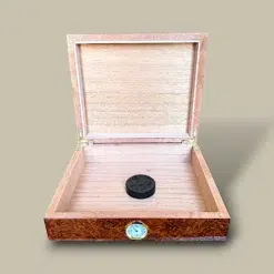 Small Burlwood Cigar Humidor HM-113S-BU – Open Interior
