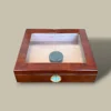 Small Cigar Humidor HM-26A-BR – Front View