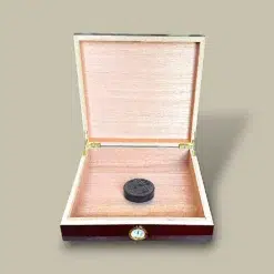 Small Mahogany Cigar Humidor HM-111S-MH – Open Interior
