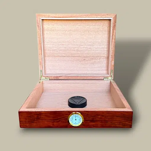 Small Redwood Cigar Humidor HM-112S-RW – Open Interior