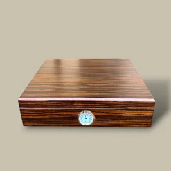 Small Zebrano Wood Cigar Humidor HM-115W-ZB – Top View