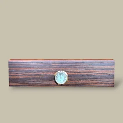 Small Zebrano Wood Cigar Humidor HM-115W-ZB – Front View
