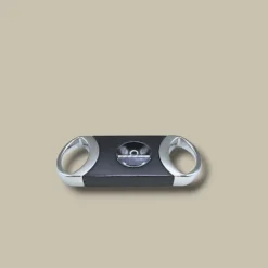 Black Chrome V-Cut Cigar Cutter VC-82BK – Front View