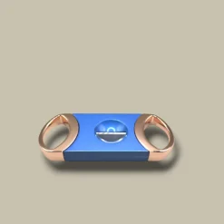 Blue V-Cut Cigar Cutter VC-91BL – Front View