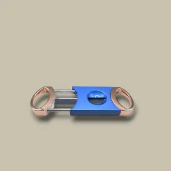 Blue V-Cut Cigar Cutter VC-91BL – Open View