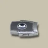 V-Cut Cigar Cutter Carbon Fiber Silver – Front View