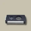 Black Dual Cigar Cutter with V-Cut and Straight Blade – Front View