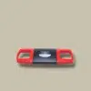 V-Cut Cigar Cutter Red Black – Front View