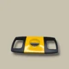 V-Cut Cigar Cutter Yellow Black – Front View