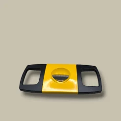 V-Cut Cigar Cutter Yellow Black – Front View