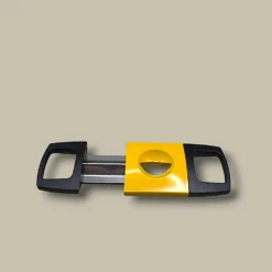 V-Cut Cigar Cutter Yellow Black – Open View