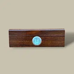Walnut Gloss Cigar Humidor HM-106B-WT – Front View
