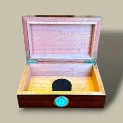 Walnut Gloss Cigar Humidor HM-106B-WT – Open View